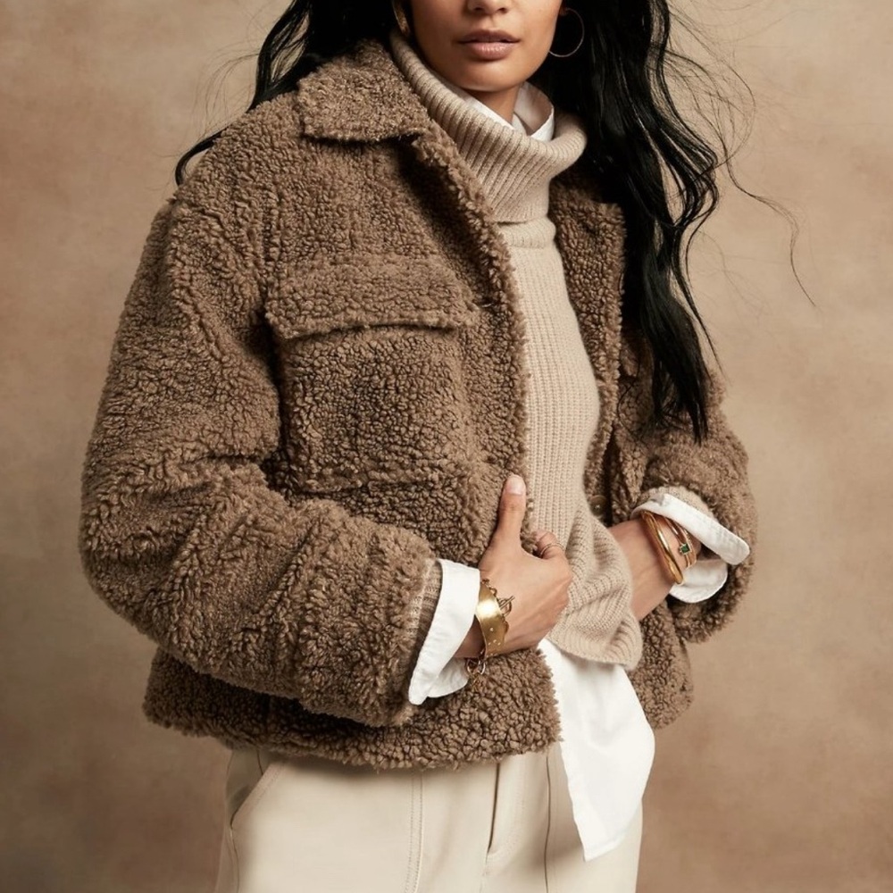 Banana Republic Sherpa Trucker Jacket